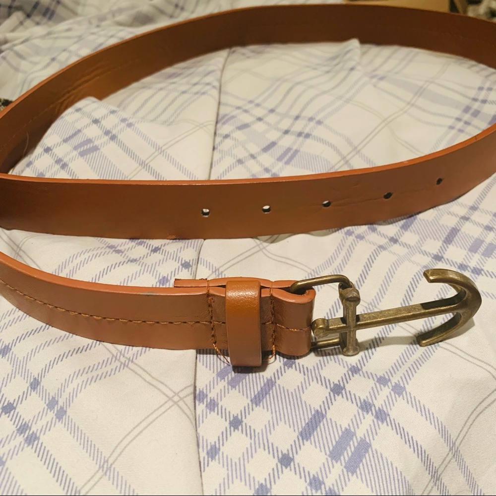 Urban Outfitters Brown/Tan Anchor Belt